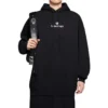 Sweats à capuche à manches longues avec imprimé alphabétique Noir 578135TJVE11034