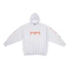 Sweats à capuche Metallica coupe oversize « Dirty White Orange » 697879TMV890901