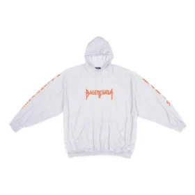 Sweats à capuche Metallica coupe oversize « Dirty White Orange » 697879TMV890901