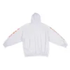 Sweats à capuche Metallica coupe oversize « Dirty White Orange » 697879TMV890901