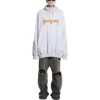Sweats à capuche Metallica coupe oversize « Dirty White Orange » 697879TMV890901