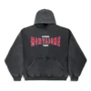 Sweats à capuche Montaigne coupe large « Black Faded » 803265TRVN21048
