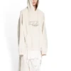 Sweats à capuche oversize avec patch XXXL « Écru » 720406TNVD99784