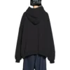 Sweats à capuche oversize Balenciaga x adidas Logo « Black White » 712396TNVA91070