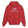Sweats à capuche oversize en coton avec logo BB « Rouge » 547765TCV316400