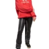 Sweats à capuche oversize en coton avec logo BB « Rouge » 547765TCV316400