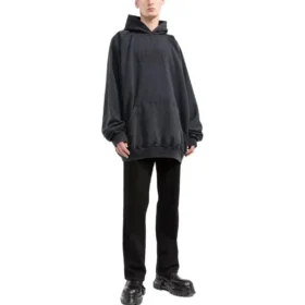 Sweats à capuche oversize Fashion Institute « Noir délavé » 697879TMVK18190