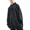 Sweats à capuche oversize Fashion Institute « Noir délavé » 697879TMVK18190