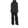 Sweats à capuche oversize à manches rayées « Sporty B » « Noir Blanc » 704023TMVG23869