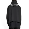 Sweats à capuche oversize à manches rayées « Sporty B » « Noir Blanc » 704023TMVG23869
