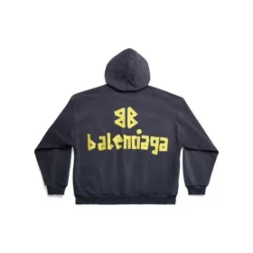 Sweats à capuche oversize « Navy Blue » avec poches déchirées Tape Type 744441TOVB14140