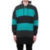 Sweats à capuche oversize rayés « Green Black » 556137TDV325567