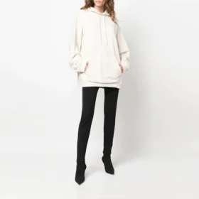 Sweats à capuche oversize sportifs avec cordon de serrage « Blanc » 600583TLVA19080