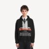 Sweats à capuche oversize zippés « The Door » pour homme, noir Sweats à capuche oversize zippés « The Door » pour homme, noir