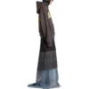 Sweats à capuche à poche déchirée Tape Type coupe large « Gris foncé » 744441TQVA98519