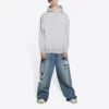 Sweats à capuche « Political Campaign » coupe moyenne « Gris » 600583TKVI91379