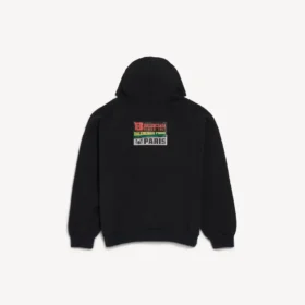 Sweats à capuche pour homme « Bumper Stickers » coupe moyenne, noir
