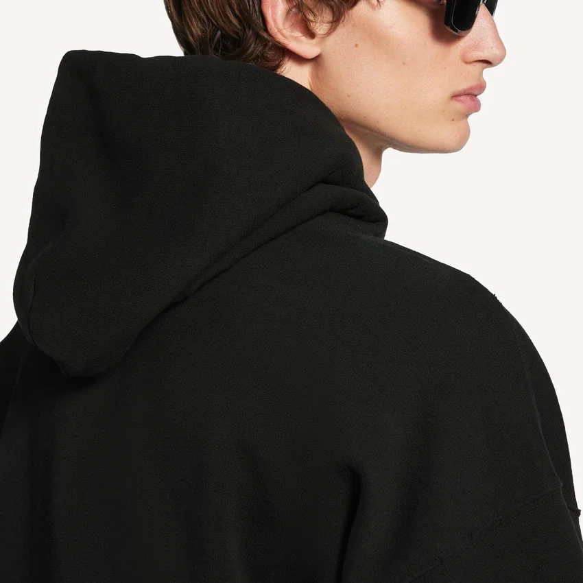 Sweats à capuche pour homme « Messy Spray » coupe moyenne, noir Sweats à capuche pour homme « Messy Spray » coupe moyenne, noir