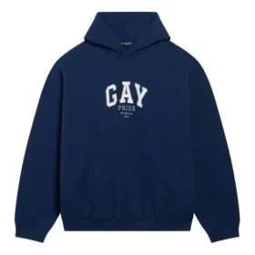 Sweats à capuche Pride coupe carrée « Navy » 651799TLV548561