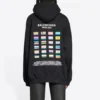 Sweats à capuche Pride coupe carrée « Noir » 651799TMVO31070