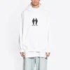 Sweats à capuche Pride, coupe carrée « White » 651799TMVO30904