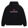 Sweats à capuche Qixi coupe ample « Black » 674986TLVC21070