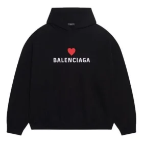 Sweats à capuche Qixi coupe ample « Black » 674986TLVC21070