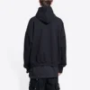 Sweats à capuche Qixi coupe ample « Black » 674986TLVC21070