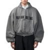 Sweats à capuche rond zippés Human Being « Gris foncé » 827153TSVB91441
