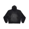 Sweats à capuche sans poches Paris Moon Oversized « Black Faded » 744462TOVE31055