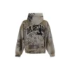 Sweats à capuche Scribbled coupe moyenne « Grey » 744457TOVA81300