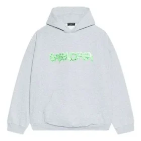 Sweats à capuche Slime coupe ample « Gris-vert » 674986TLVF21203