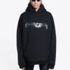 Sweats à capuche Slime coupe large « Noir » 674986TLVF21069