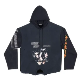 Sweats à capuche Speed Hunters Upside Down Oversized « Black Faded » 698156TMVD11000