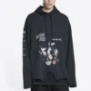 Sweats à capuche Speed Hunters Upside Down Oversized « Black Faded » 698156TMVD11000