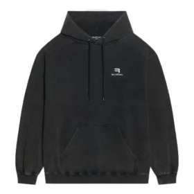 Sweats à capuche Sporty B coupe moyenne « Noir » 600583TLVA11070