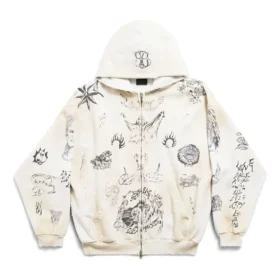 Sweats à capuche Tat, coupe moyenne « Off White Black » 770939TQVK13307