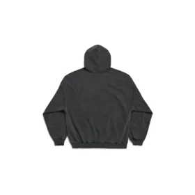 Sweats à capuche « The Capital Of Fashion » coupe large « Black Faded » 803265TRVN41048