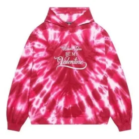 Sweats à capuche Tie-Dye pour la Saint-Valentin, coupe ample « Rouge » 675003TLVI86802