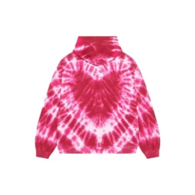 Sweats à capuche Tie-Dye pour la Saint-Valentin, coupe ample « Rouge » 675003TLVI86802
