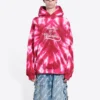 Sweats à capuche Tie-Dye pour la Saint-Valentin, coupe ample « Rouge » 675003TLVI86802