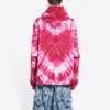 Sweats à capuche Tie-Dye pour la Saint-Valentin, coupe ample « Rouge » 675003TLVI86802