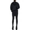 Sweats à capuche zippés avec boucle extérieure, coupe ajustée « Black Faded » 744454TOVF51055