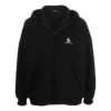 Sweats à capuche zippés avec logo brodé « Noir » 674719TLVH81070