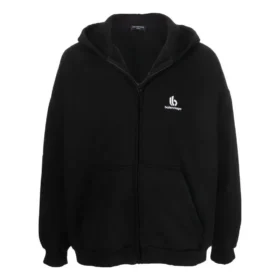 Sweats à capuche zippés avec logo brodé « Noir » 674719TLVH81070 Sweats à capuche zippés avec logo brodé « Noir » 674719TLVH81070
