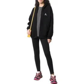Sweats à capuche zippés avec logo brodé « Noir » 674719TLVH81070 Sweats à capuche zippés avec logo brodé « Noir » 674719TLVH81070