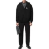 Sweats à capuche zippés avec logo brodé « Noir » 674719TLVH81070