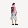 Sweats à capuche zippés Balenciaga Sacra Cœur pour femme, coupe moyenne, couleur vieux rose Sweats à capuche zippés Balenciaga Sacra Cœur pour femme, coupe moyenne, couleur vieux rose