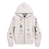 Sweats à capuche zippés Business English « Off White » 788243TQVH69016