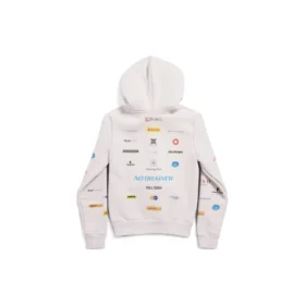 Sweats à capuche zippés Business English « Off White » 788243TQVH69016